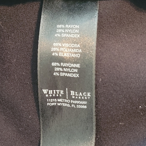 WHBM Black Mid Rise Boot Cut Dress Slacks Pants Women's Size 6 Regular - Picture 11 of 16